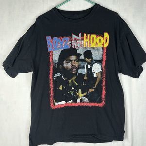 Boyz In The Hood Shirt Mens XL Black Graphic Print Ice Cube Short Sleeve Rap Tee